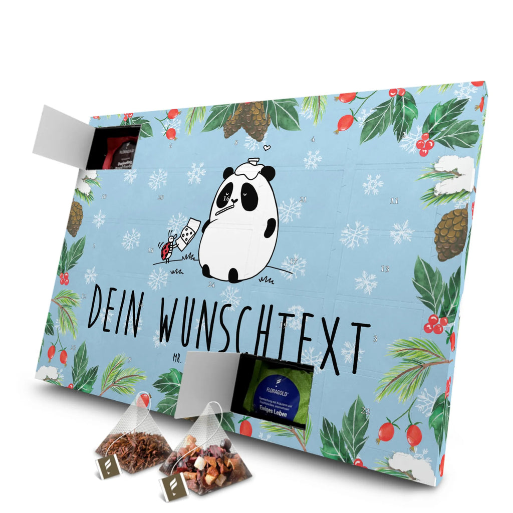 Personalisierter Tee Adventskalender Panda Gute Besserung Personalisierter Tee Adventskalender