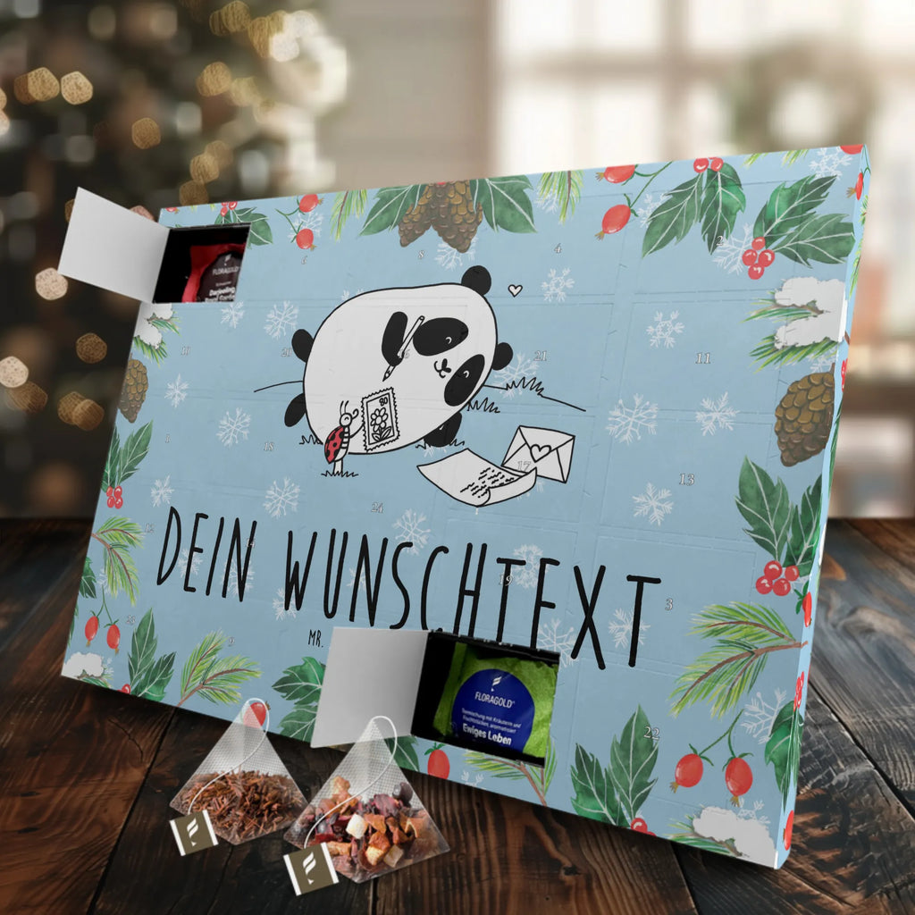 Personalisierter Tee Adventskalender Panda Vermissen Personalisierter Tee Adventskalender