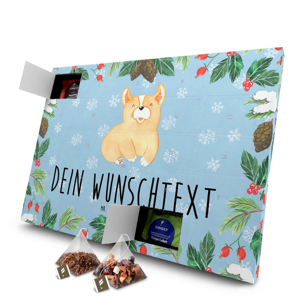 Personalisierter Tee Adventskalender Corgie Personalisierter Tee Adventskalender, Hund, Hundemotiv, Haustier, Hunderasse, Tierliebhaber, Hundebesitzer, Sprüche, Corgie, Welsh Corgie Pembroke, britisch, Motivation, Spruch, Hundespruch, Lebensfreude