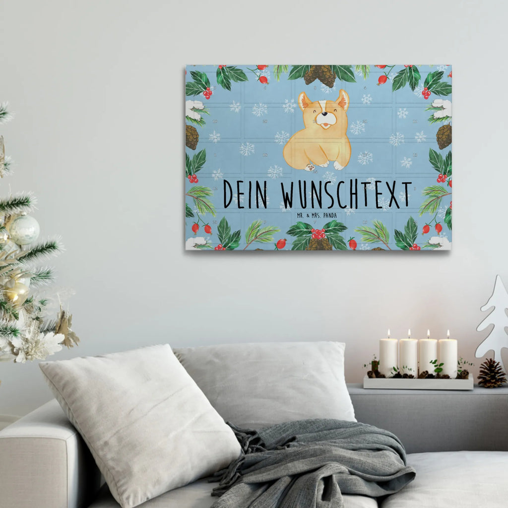 Personalisierter Tee Adventskalender Corgie Personalisierter Tee Adventskalender, Hund, Hundemotiv, Haustier, Hunderasse, Tierliebhaber, Hundebesitzer, Sprüche, Corgie, Welsh Corgie Pembroke, britisch, Motivation, Spruch, Hundespruch, Lebensfreude