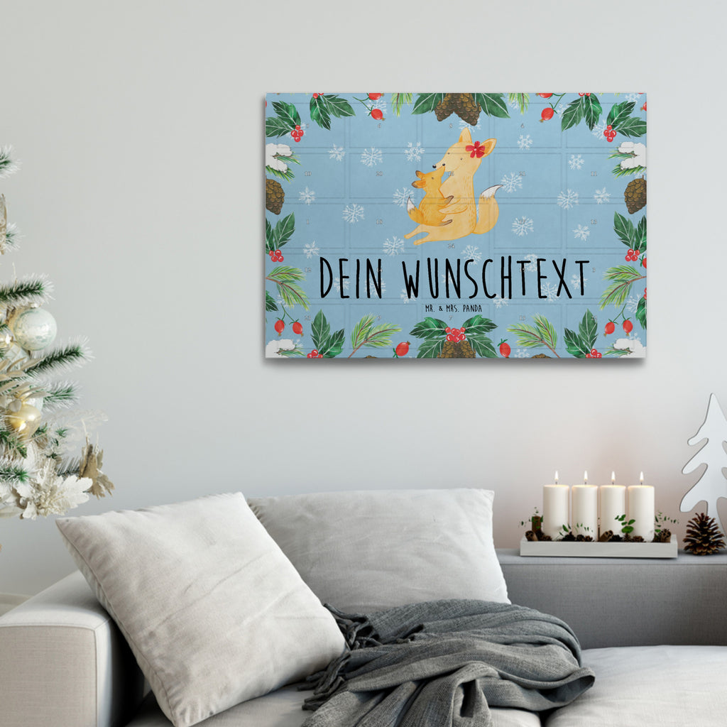 Personalisierter Tee Adventskalender Fuchs Mama Personalisierter Tee Adventskalender, Familie, Vatertag, Muttertag, Bruder, Schwester, Mama, Papa, Oma, Opa, Mutter, Tochter, Lieblingstochter, Beste Tochter, Geschenk