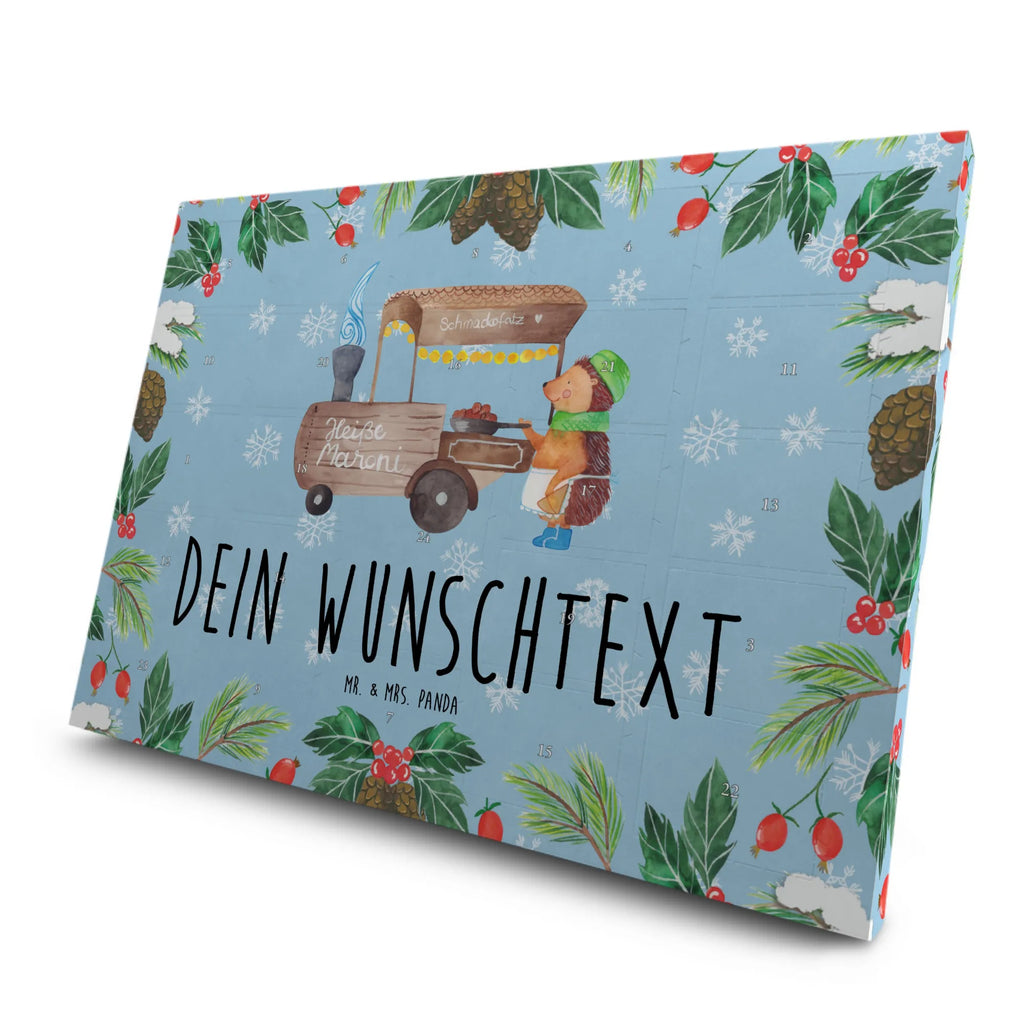 Personalisierter Tee Adventskalender Igel Maronen Personalisierter Tee Adventskalender, Winter, Weihnachten, Weihnachtsdeko, Nikolaus, Advent, Heiligabend, Wintermotiv, Maronen, Weihnachtsmarkt, Kastanien, Duft