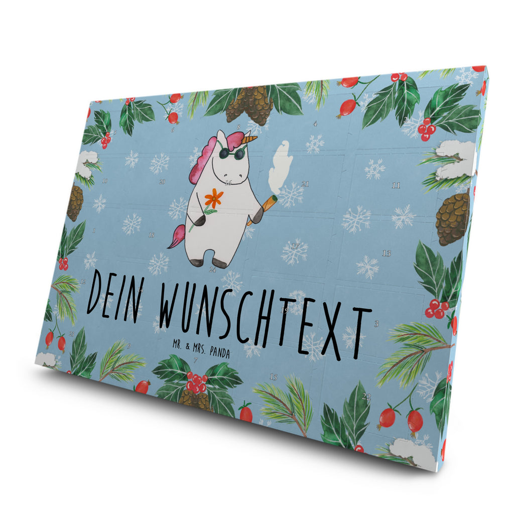 Personalisierter Tee Adventskalender Einhorn Woodstock Personalisierter Tee Adventskalender, Einhorn, Einhörner, Einhorn Deko, Pegasus, Unicorn, Kiffen, Joint, Zigarette, Alkohol, Party, Spaß. lustig, witzig, Woodstock