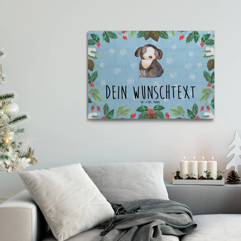 Personalisierter Tee Adventskalender Hund Entspannen Personalisierter Tee Adventskalender, Hund, Hundemotiv, Haustier, Hunderasse, Tierliebhaber, Hundebesitzer, Sprüche, schwarzer Hund, Hundeliebe, Liebe, Hundeglück