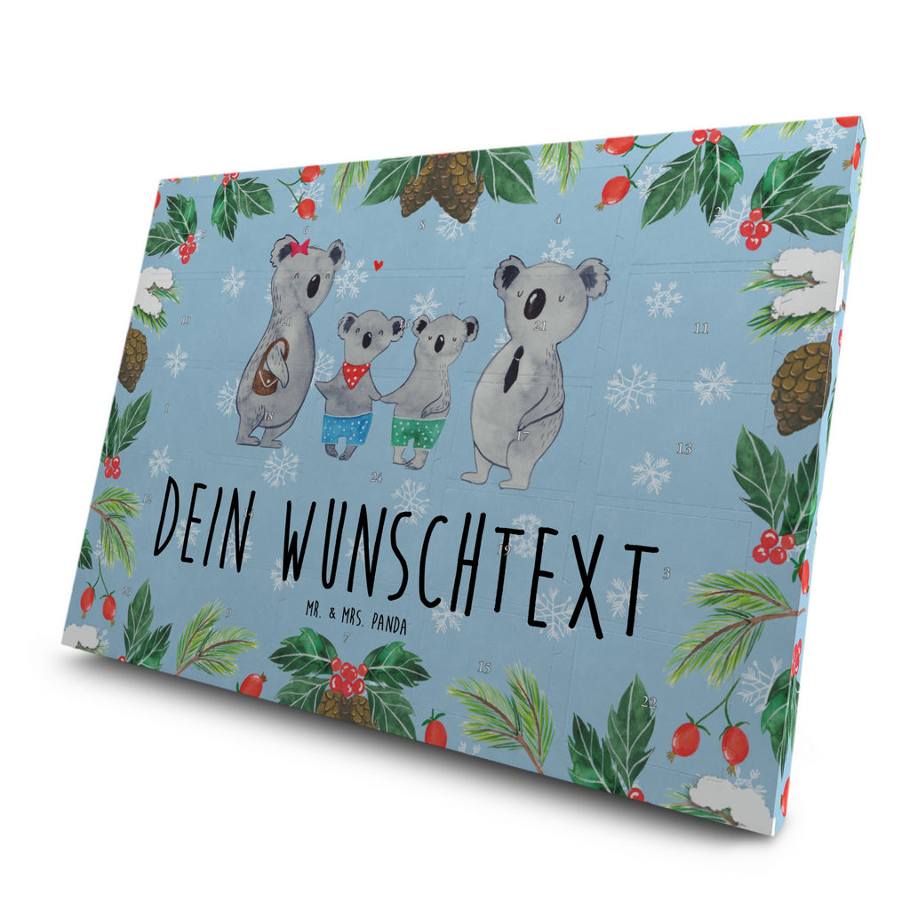 Personalisierter Tee Adventskalender Koala Familie zwei Personalisierter Tee Adventskalender, Familie, Vatertag, Muttertag, Bruder, Schwester, Mama, Papa, Oma, Opa, Koala, Koalabär, beste Familie, Familienzeit, Familienleben, Koalafamilie, Lieblingsfamilie