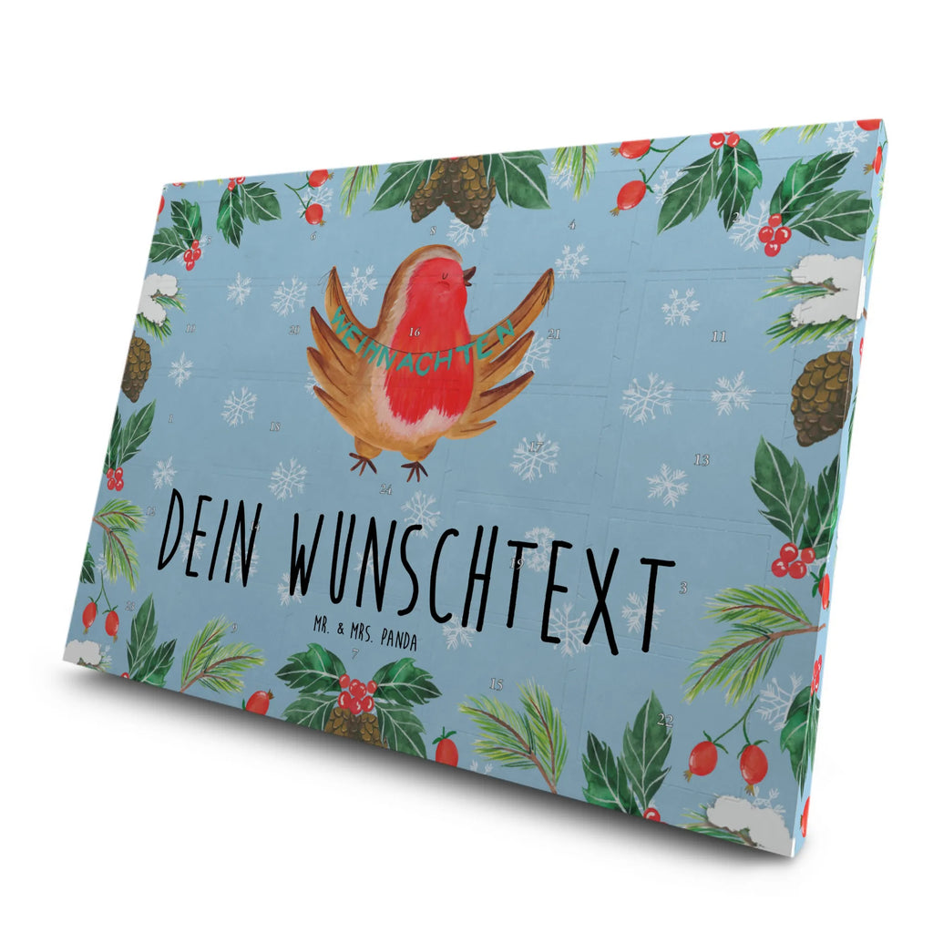 Personalisierter Tee Adventskalender Rotkehlchen Weihnachten Personalisierter Tee Adventskalender, Winter, Weihnachten, Weihnachtsdeko, Nikolaus, Advent, Heiligabend, Wintermotiv, Frohe Weihnachten, Weihnachtsmotiv, Weihnachtsgruß, Vogel, xmas