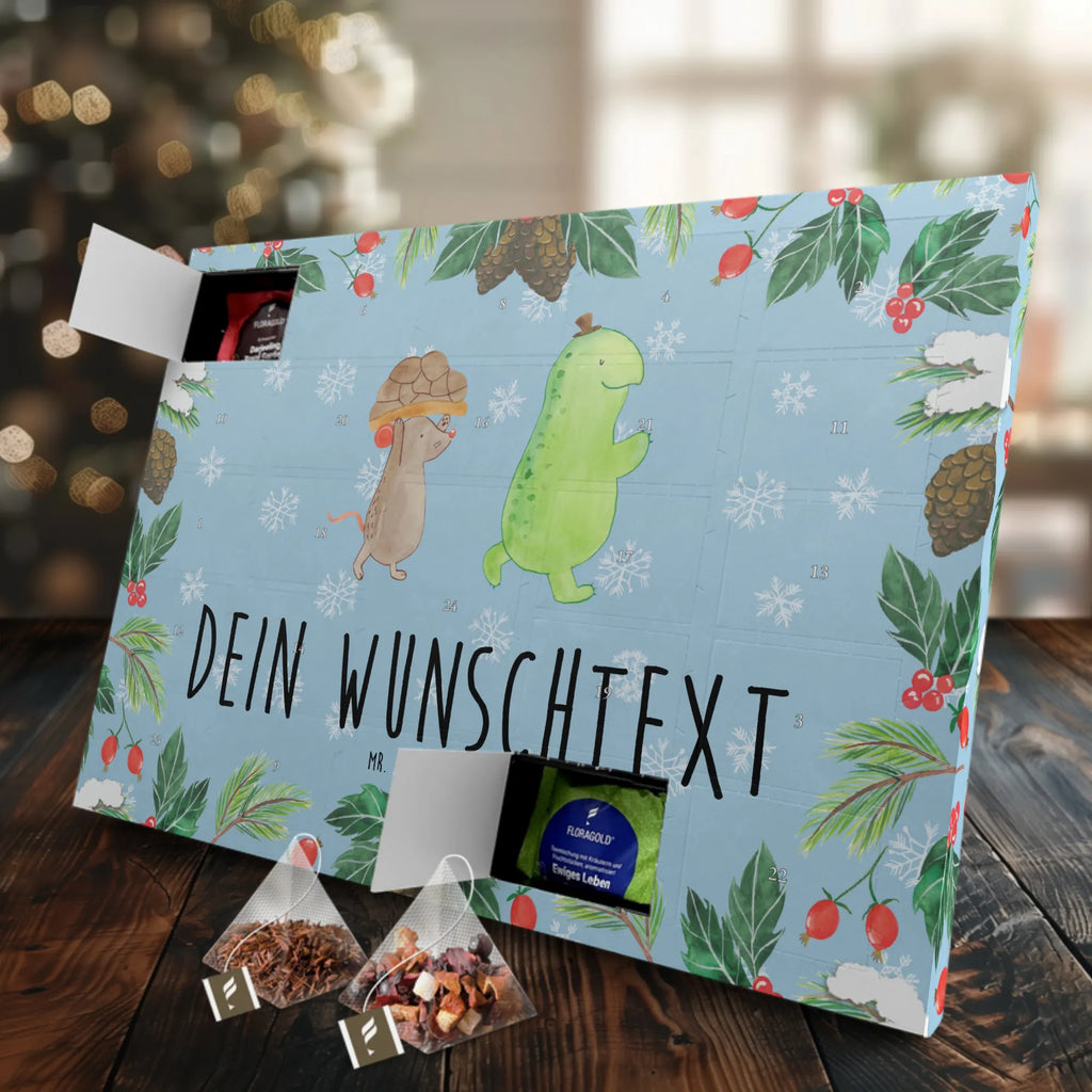 Personalisierter Tee Adventskalender Schildkröte Maus Personalisierter Tee Adventskalender, Schildkröte, Maus, Freunde, Freundinnen, beste Freunde, beste Freundinnen