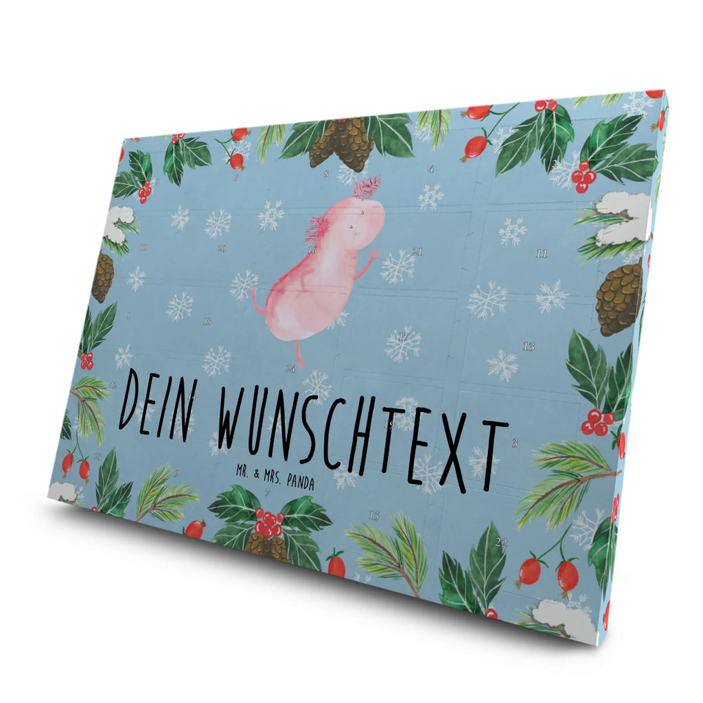 Personalisierter Tee Adventskalender Axolotl Tanzen Personalisierter Tee Adventskalender, Axolotl, Molch, Axolot, Schwanzlurch, Lurch, Lurche, Dachschaden, Sterne, verrückt, Freundin, beste Freundin