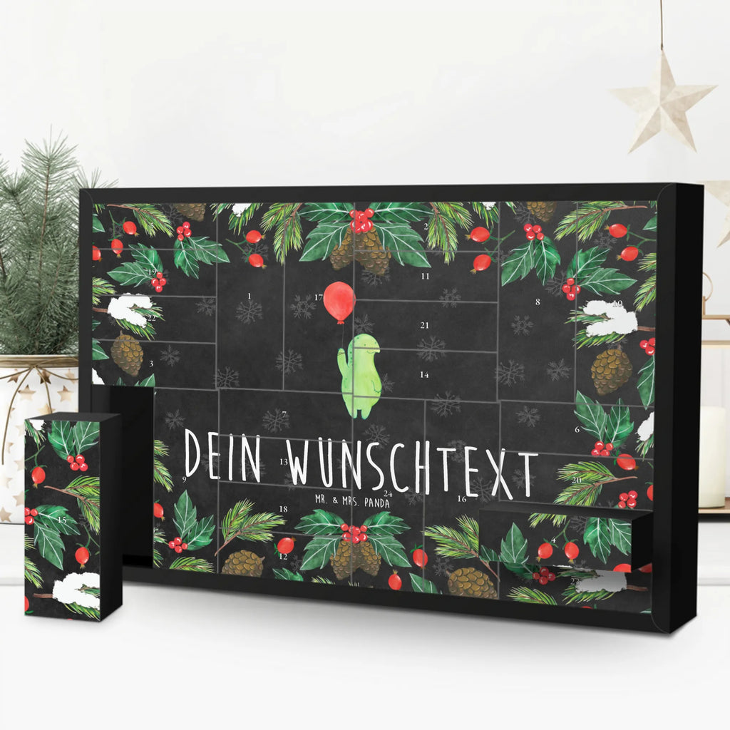 Personalisierter Befüllbarer Adventskalender Schildkröte Luftballon Befüllbarer Adventskalender, Adventskalender zum selbst befüllen, Schildkröte, Schildkröten, Mutausbruch, Motivation, Motivationsspruch