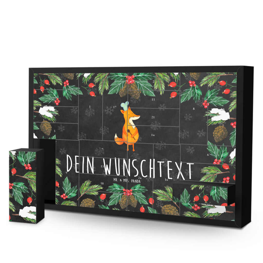 Personalisierter Befüllbarer Adventskalender Fuchs Koch Befüllbarer Adventskalender, Adventskalender zum selbst befüllen, Fuchs, Füchse, Koch Geschenk, Küche Spruch, Küche Deko, Köche, Bäcker, Party Spruch, Spruch lustig, witzig