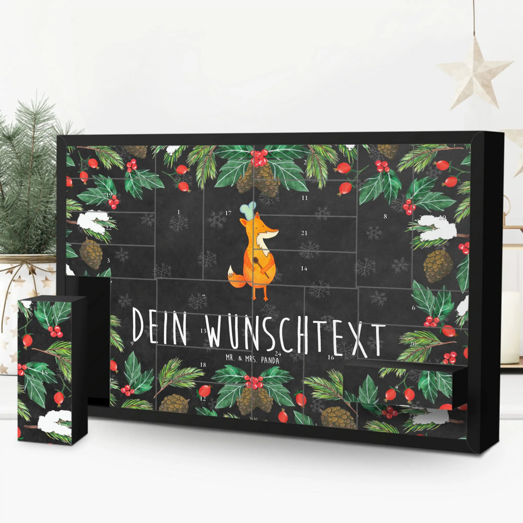 Personalisierter Befüllbarer Adventskalender Fuchs Koch Befüllbarer Adventskalender, Adventskalender zum selbst befüllen, Fuchs, Füchse, Koch Geschenk, Küche Spruch, Küche Deko, Köche, Bäcker, Party Spruch, Spruch lustig, witzig