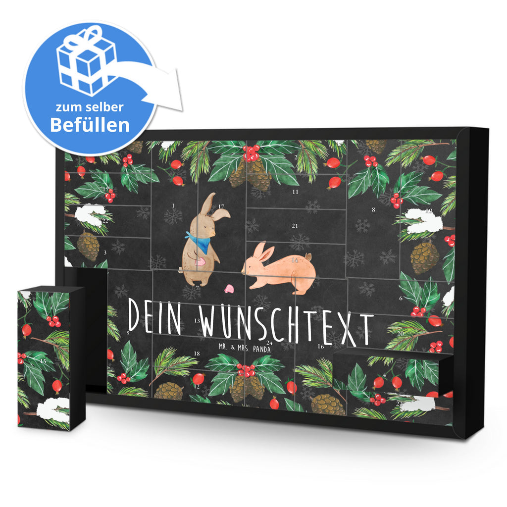 Personalisierter Befüllbarer Adventskalender Hasen Muschel Befüllbarer Adventskalender, Adventskalender zum selbst befüllen, Familie, Vatertag, Muttertag, Bruder, Schwester, Mama, Papa, Oma, Opa, Hasen, beste Freundin, Freundin, Freundinnen, best friends, BFF, Muscheln sammeln, Muscheln, Meer