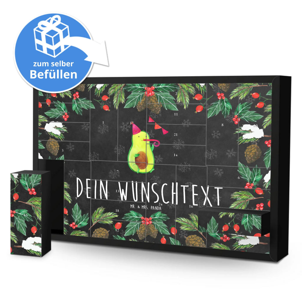 Personalisierter Befüllbarer Adventskalender Avocado Geburtstag Befüllbarer Adventskalender, Adventskalender zum selbst befüllen, Avocado, Veggie, Vegan, Gesund