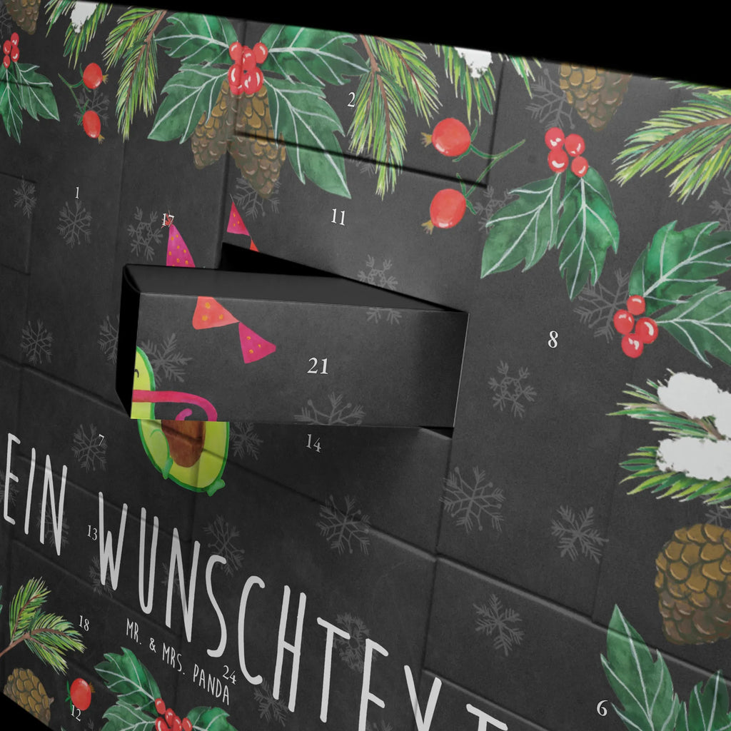 Personalisierter Befüllbarer Adventskalender Avocado Geburtstag Befüllbarer Adventskalender, Adventskalender zum selbst befüllen, Avocado, Veggie, Vegan, Gesund