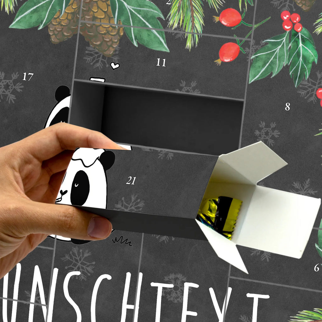 Personalisierter Befüllbarer Adventskalender Panda Gute Besserung Befüllbarer Adventskalender, Adventskalender zum selbst befüllen