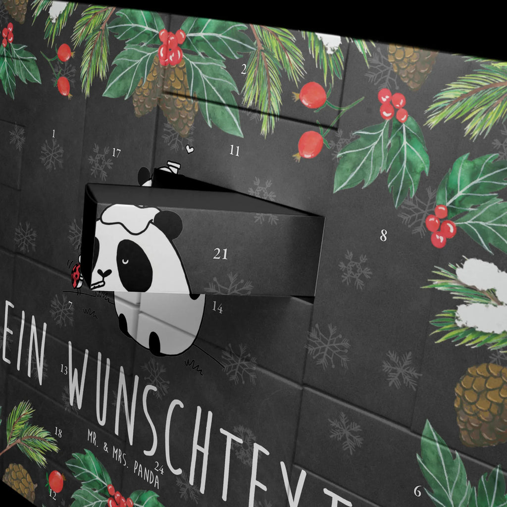 Personalisierter Befüllbarer Adventskalender Panda Gute Besserung Befüllbarer Adventskalender, Adventskalender zum selbst befüllen