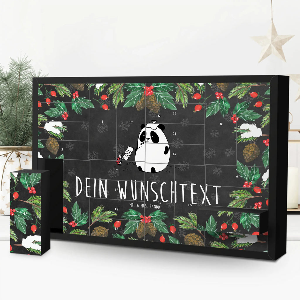 Personalisierter Befüllbarer Adventskalender Panda Gute Besserung Befüllbarer Adventskalender, Adventskalender zum selbst befüllen