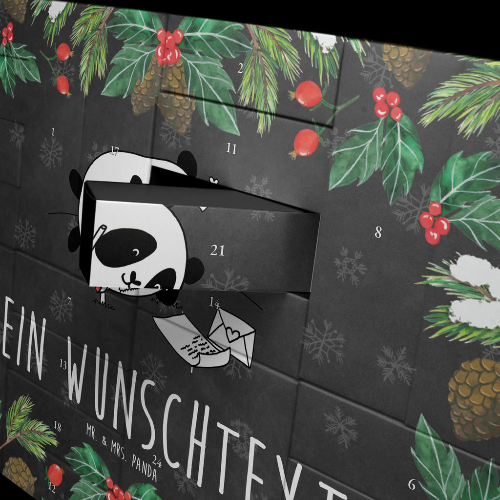 Personalisierter Befüllbarer Adventskalender Panda Vermissen Befüllbarer Adventskalender, Adventskalender zum selbst befüllen