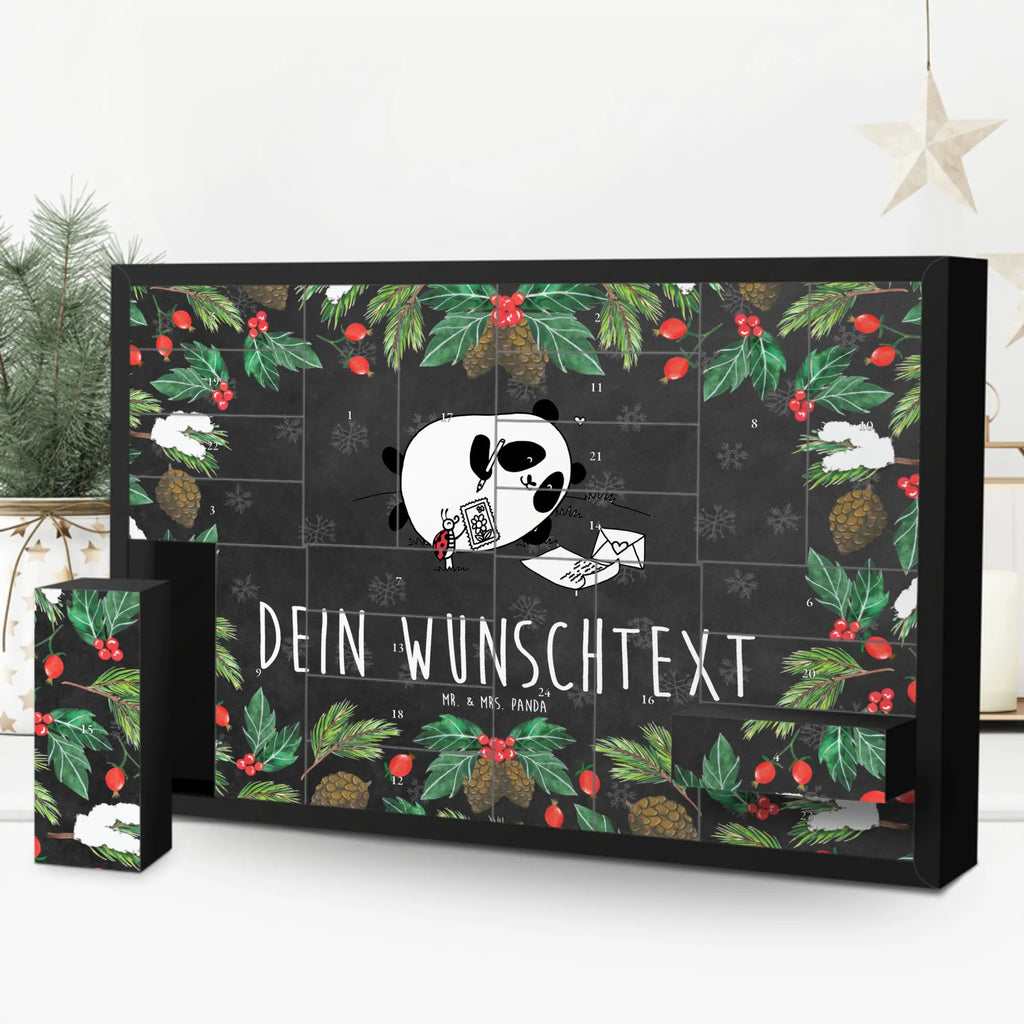 Personalisierter Befüllbarer Adventskalender Panda Vermissen Befüllbarer Adventskalender, Adventskalender zum selbst befüllen