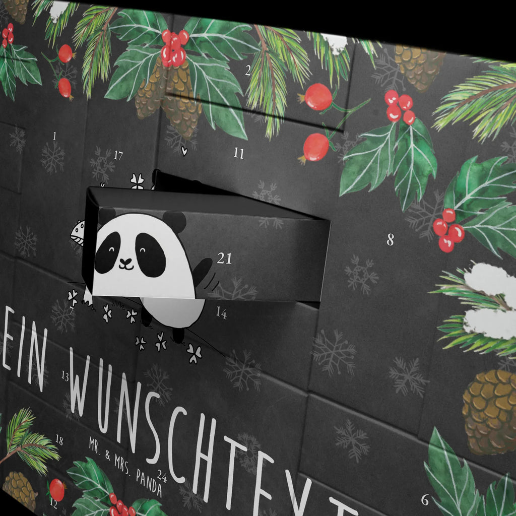 Personalisierter Befüllbarer Adventskalender Panda Glück Befüllbarer Adventskalender, Adventskalender zum selbst befüllen