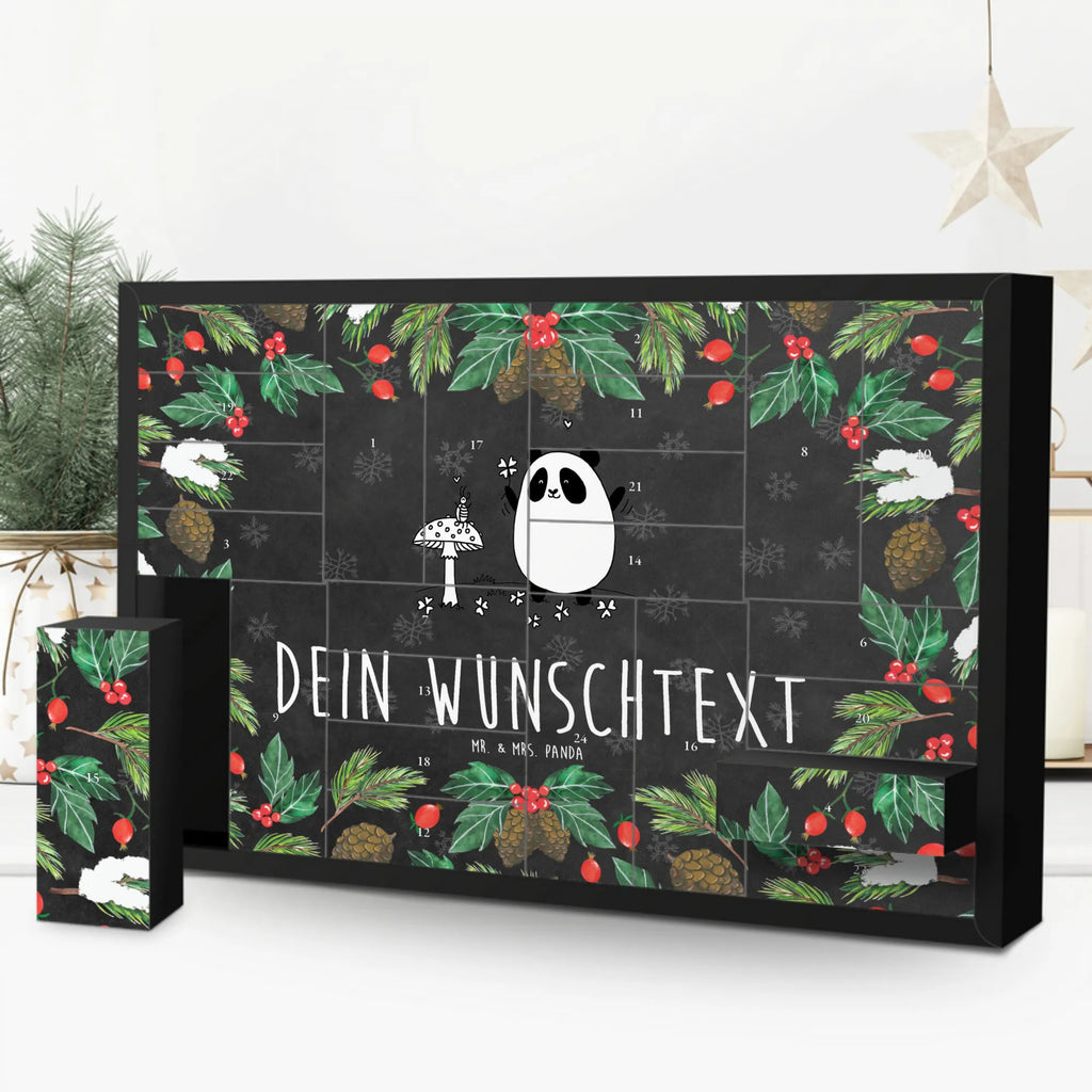 Personalisierter Befüllbarer Adventskalender Panda Glück Befüllbarer Adventskalender, Adventskalender zum selbst befüllen