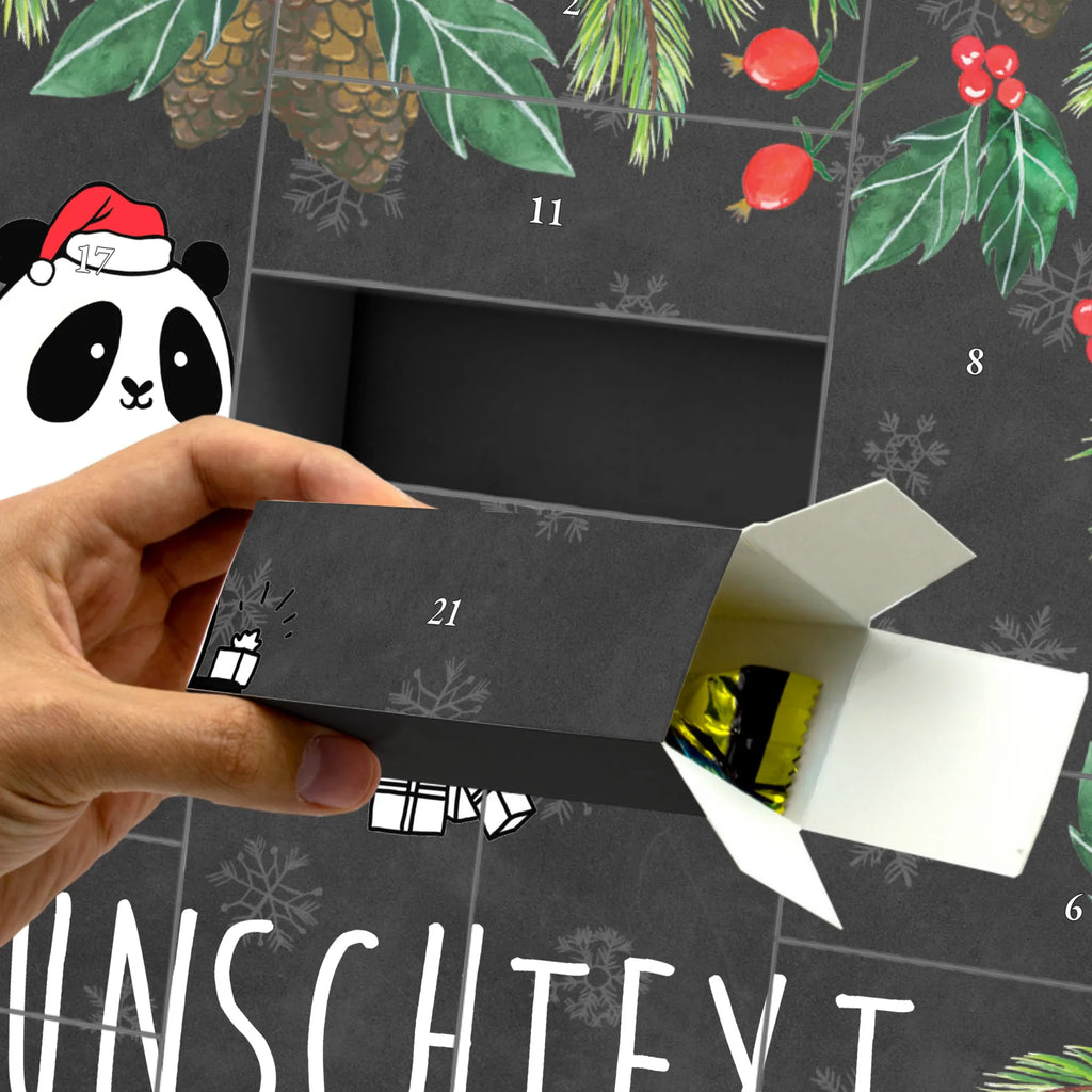 Personalisierter Befüllbarer Adventskalender Panda Weihnachtsgeschenk Befüllbarer Adventskalender, Adventskalender zum selbst befüllen