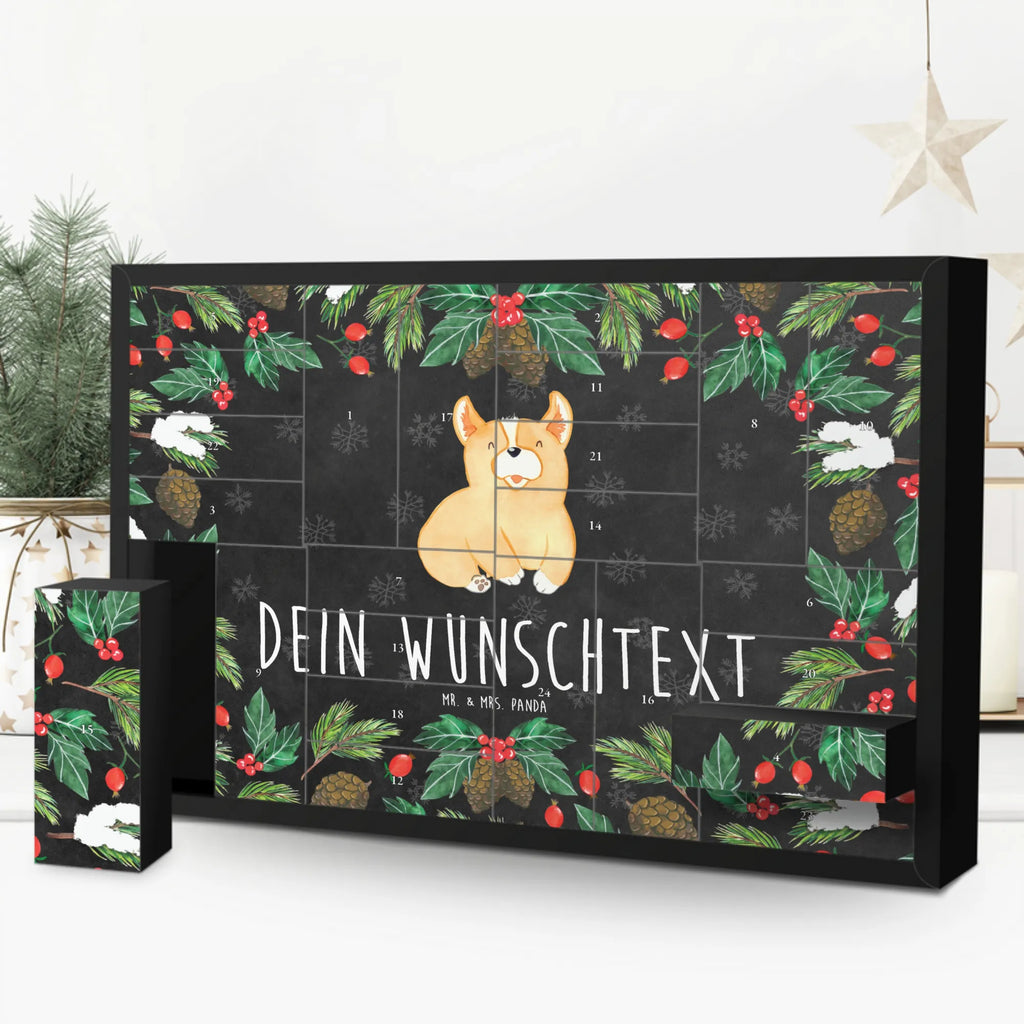 Personalisierter Befüllbarer Adventskalender Corgie Befüllbarer Adventskalender, Adventskalender zum selbst befüllen, Hund, Hundemotiv, Haustier, Hunderasse, Tierliebhaber, Hundebesitzer, Sprüche, Corgie, Welsh Corgie Pembroke, britisch, Motivation, Spruch, Hundespruch, Lebensfreude