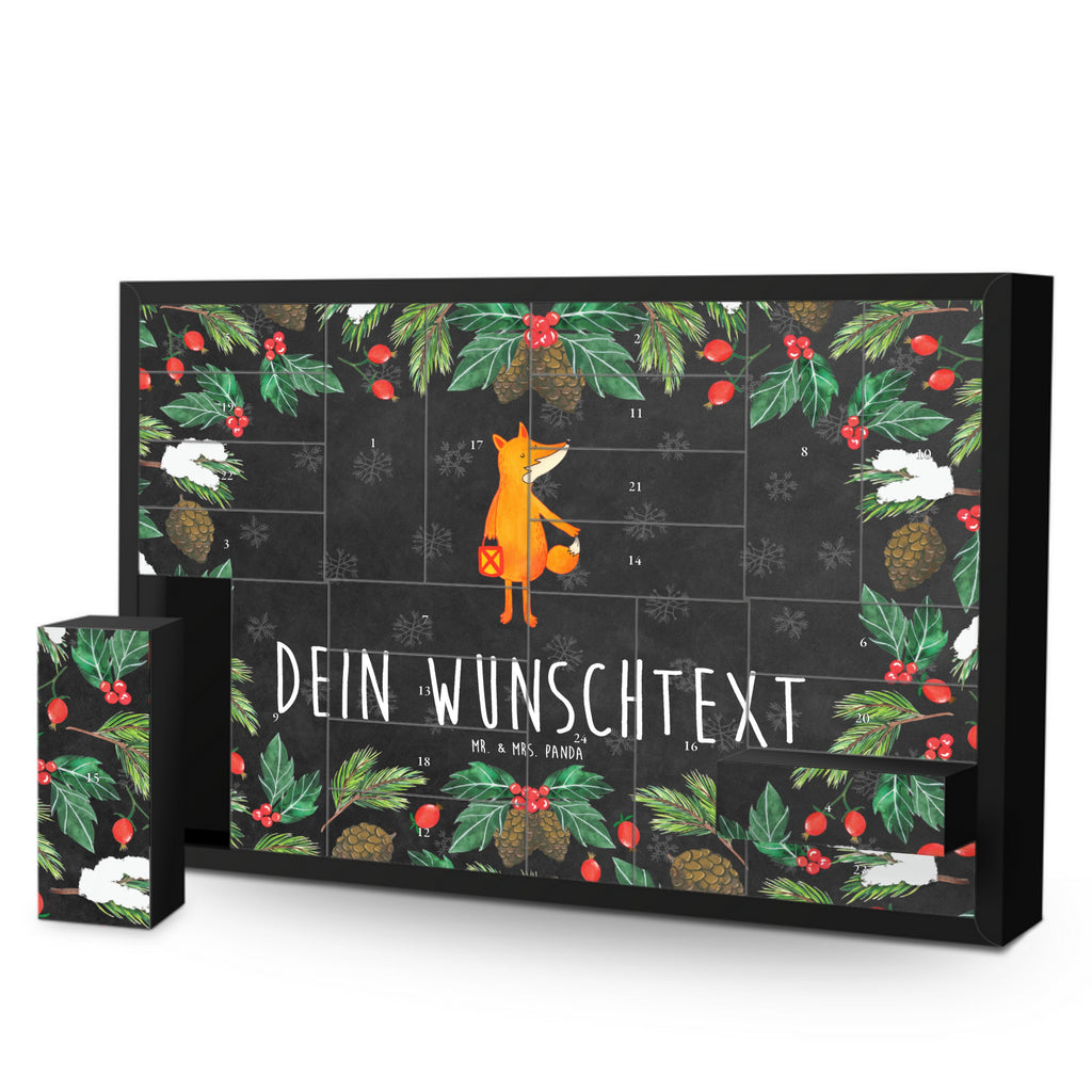 Personalisierter Befüllbarer Adventskalender Fuchs Laterne Befüllbarer Adventskalender, Adventskalender zum selbst befüllen, Fuchs, Füchse, Spruch trösten, Liebeskummer Spruch, Laterne, Sankt Martin, Laternenumzug, Aufmuntern, Cäsar Otto Hugo Flaischlen