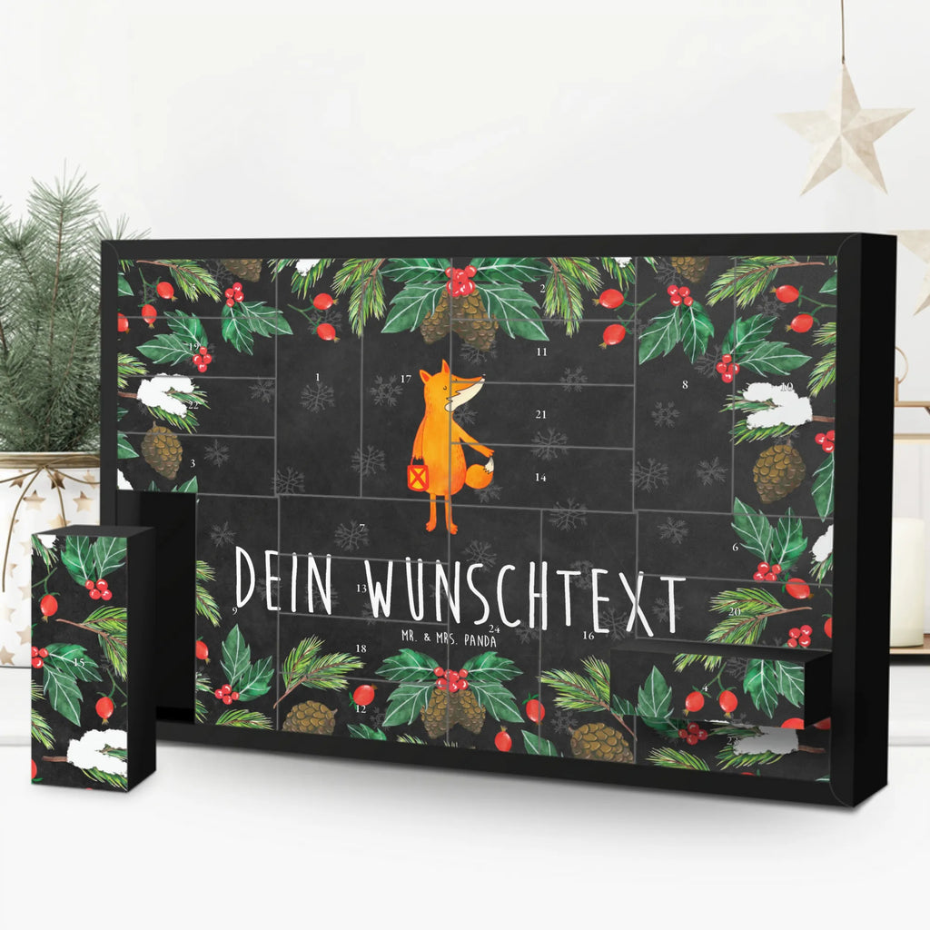 Personalisierter Befüllbarer Adventskalender Fuchs Laterne Befüllbarer Adventskalender, Adventskalender zum selbst befüllen, Fuchs, Füchse, Spruch trösten, Liebeskummer Spruch, Laterne, Sankt Martin, Laternenumzug, Aufmuntern, Cäsar Otto Hugo Flaischlen