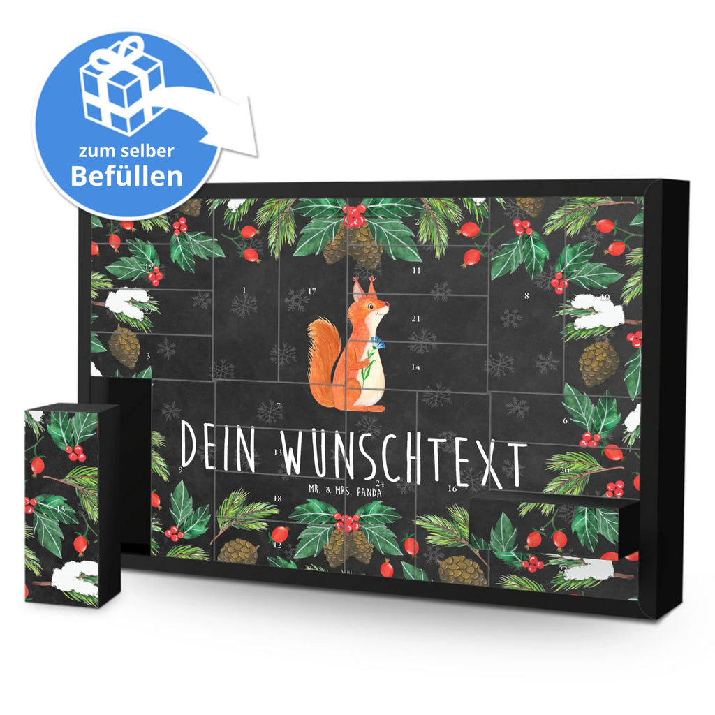 Personalisierter Befüllbarer Adventskalender Eichhörnchen Blume Befüllbarer Adventskalender, Adventskalender zum selbst befüllen, Tiermotive, Gute Laune, lustige Sprüche, Tiere, Eichhörnchen, Eichhorn, Spruch positiv, Lachen, Spaß, Motivation Sprüche, Motivation Bilder, glücklich Spruch, Spruch Deko