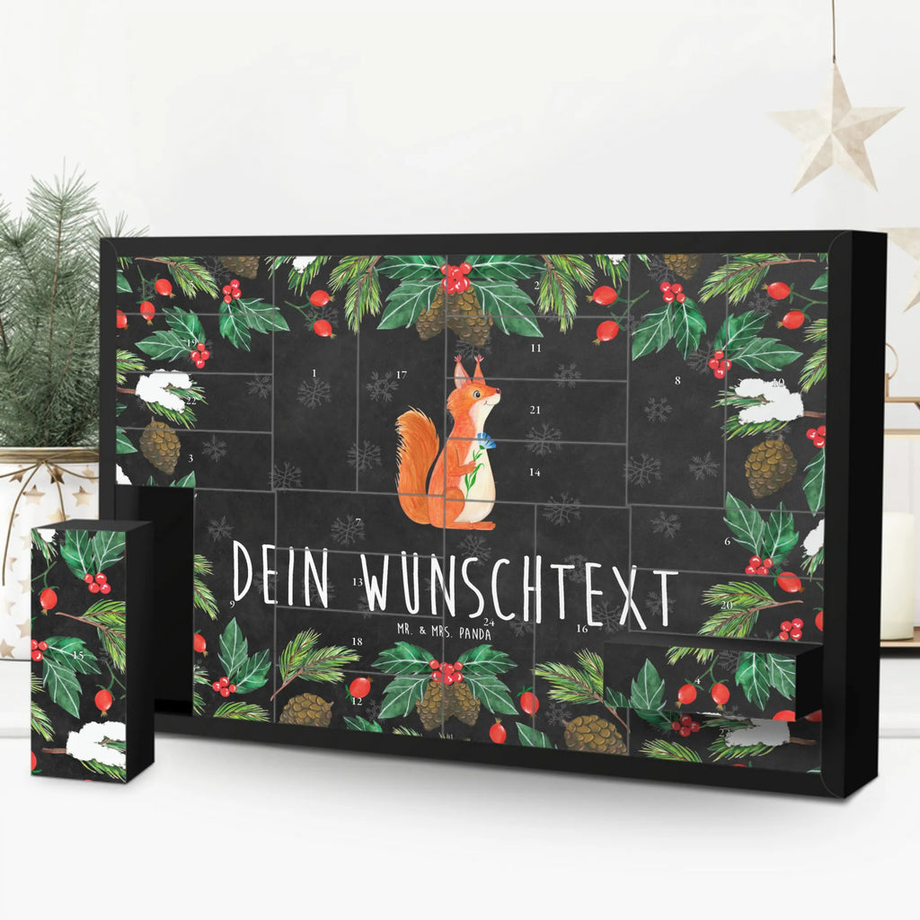 Personalisierter Befüllbarer Adventskalender Eichhörnchen Blume Befüllbarer Adventskalender, Adventskalender zum selbst befüllen, Tiermotive, Gute Laune, lustige Sprüche, Tiere, Eichhörnchen, Eichhorn, Spruch positiv, Lachen, Spaß, Motivation Sprüche, Motivation Bilder, glücklich Spruch, Spruch Deko