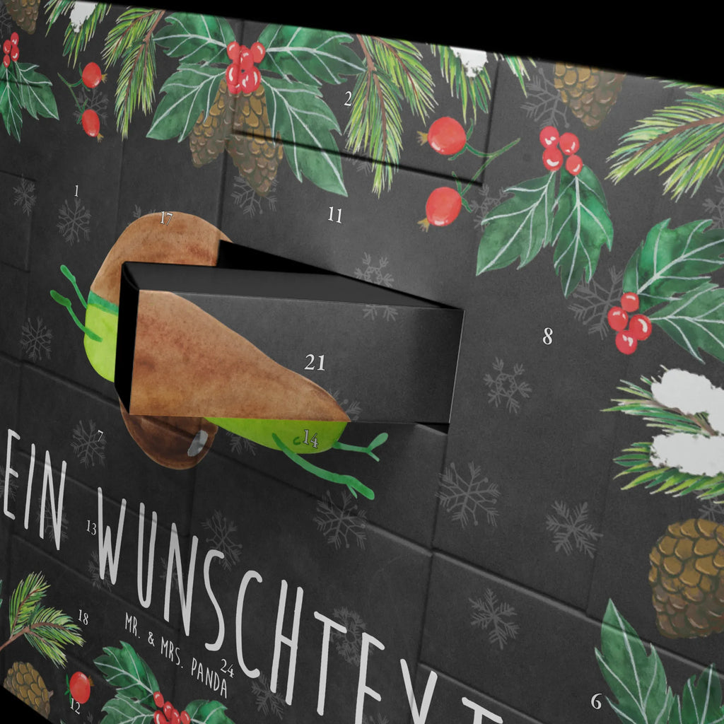 Personalisierter Befüllbarer Adventskalender Avocado Yoga Befüllbarer Adventskalender, Adventskalender zum selbst befüllen, Avocado, Veggie, Vegan, Gesund, Avocado Yoga Vegan