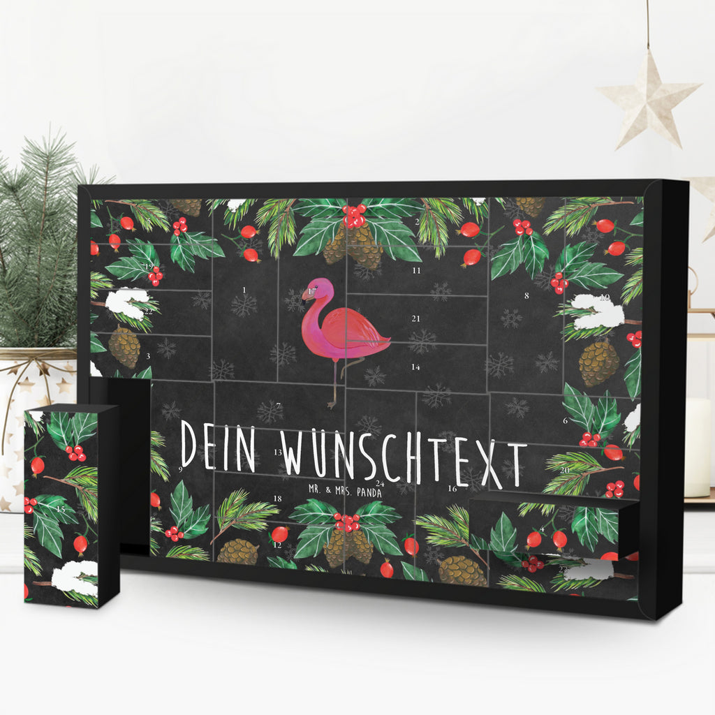 Personalisierter Befüllbarer Adventskalender Flamingo Classic Befüllbarer Adventskalender, Adventskalender zum selbst befüllen, Flamingo, Einzigartig, Selbstliebe, Stolz, ich, für mich, Spruch, Freundin, Freundinnen, Außenseiter, Sohn, Tochter, Geschwister