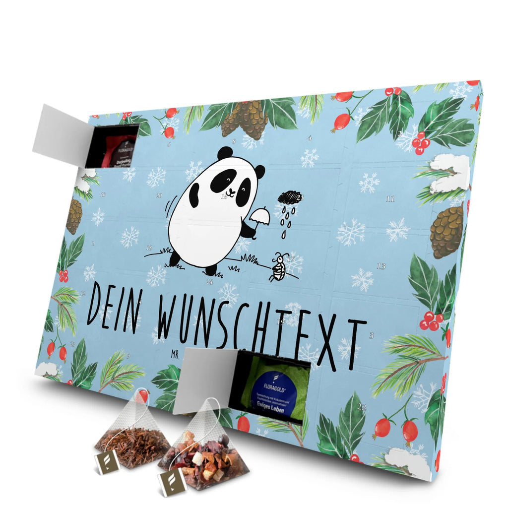 Personalisierter Tee Adventskalender Panda Zusammenhalt Personalisierter Tee Adventskalender