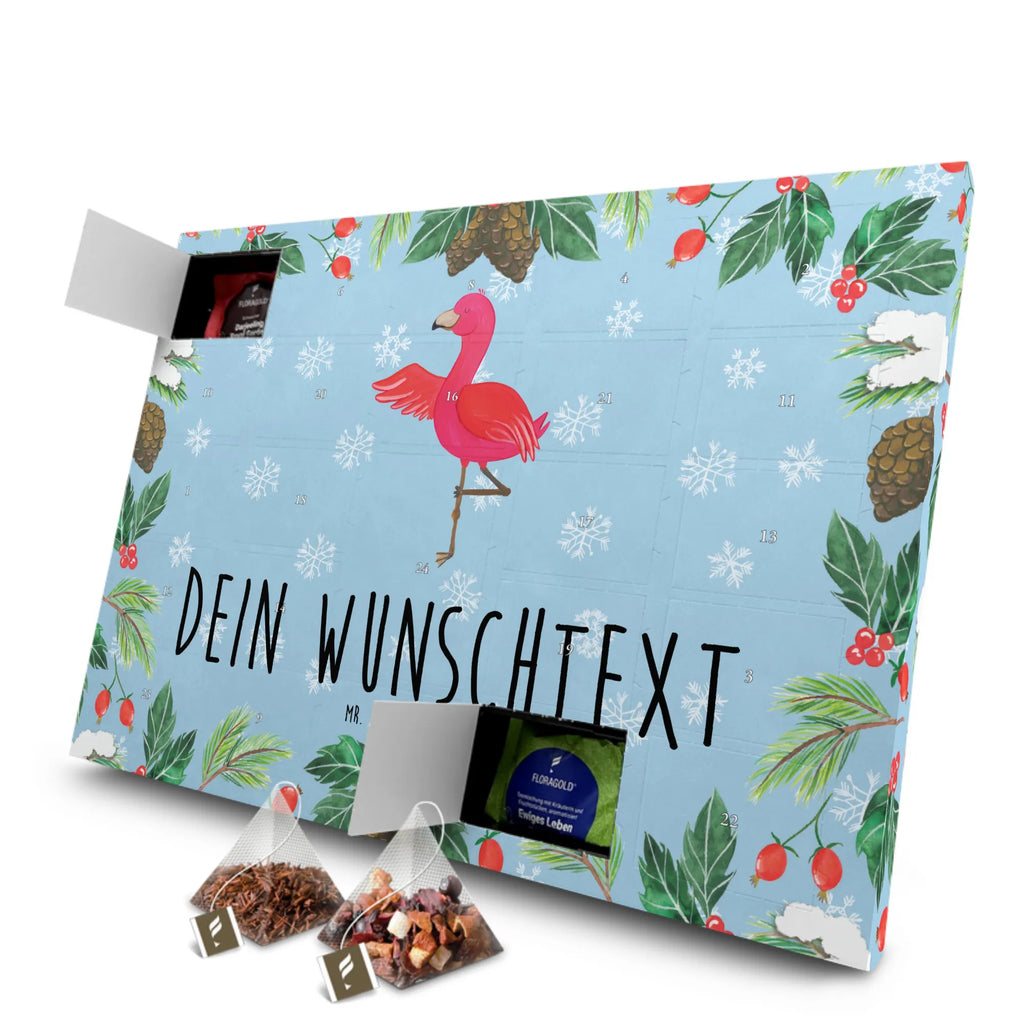 Personalisierter Tee Adventskalender Flamingo Yoga Personalisierter Tee Adventskalender, Flamingo, Vogel, Yoga, Namaste, Achtsamkeit, Yoga-Übung, Entspannung, Ärger, Aufregen, Tiefenentspannung