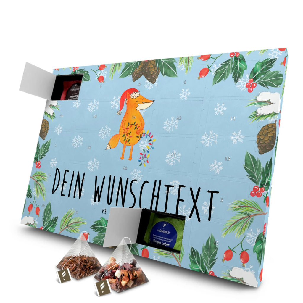 Personalisierter Tee Adventskalender Fuchs Weihnachten Personalisierter Tee Adventskalender, Winter, Weihnachten, Weihnachtsdeko, Nikolaus, Advent, Heiligabend, Wintermotiv, Fuchs, Füchse, Spruch schön, Geschenk Weihnachten, Weihnachtsmann, Weihnachtszeit