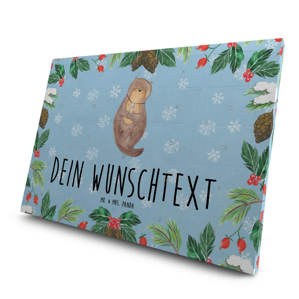 Personalisierter Tee Adventskalender Otter Muschel Personalisierter Tee Adventskalender, Otter, Fischotter, Seeotter, Otterliebe, grübeln, träumen, Motivation, Tagträumen, Büro