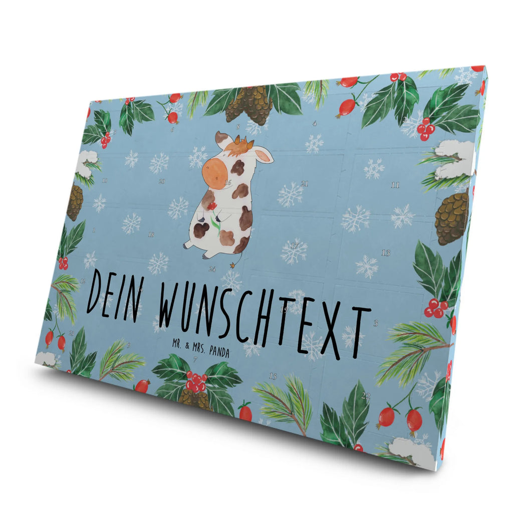 Personalisierter Tee Adventskalender Kuh Personalisierter Tee Adventskalender, Bauernhof, Hoftiere, Landwirt, Landwirtin, Kuh, Kühe, Träume, Flausen, Spruch, Magie, Motivtion, Hof, Milch, Milchkuh