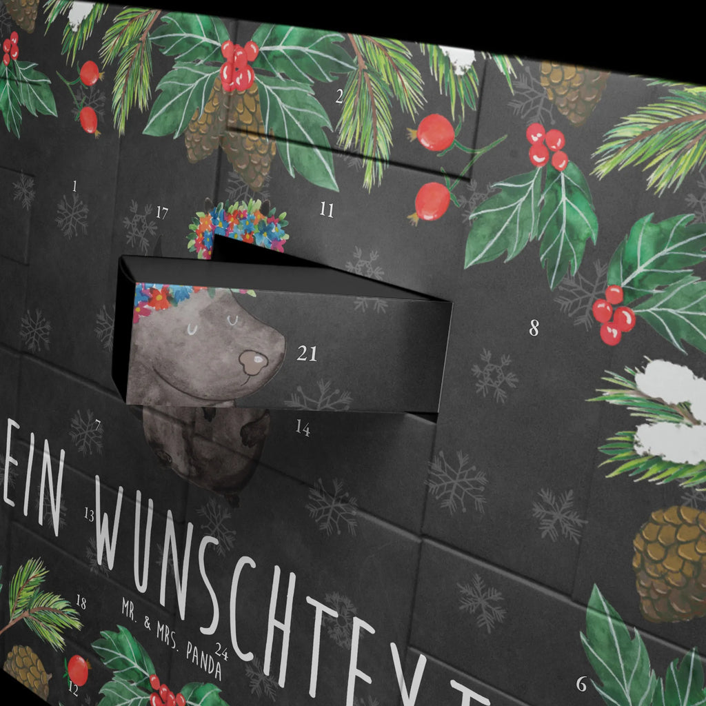 Personalisierter Befüllbarer Adventskalender Stinktier Mädchen Befüllbarer Adventskalender, Adventskalender zum selbst befüllen, Stinktier, Skunk, Wildtier, Raubtier, Stinker, Stinki, Yoga, Namaste, Lebe, Liebe, Lache