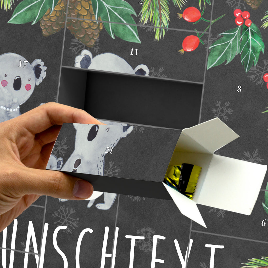 Personalisierter Befüllbarer Adventskalender Koala Familie Befüllbarer Adventskalender, Adventskalender zum selbst befüllen, Familie, Vatertag, Muttertag, Bruder, Schwester, Mama, Papa, Oma, Opa, Koala, Koalas, Family, Kinder, Geschwister, Familienleben