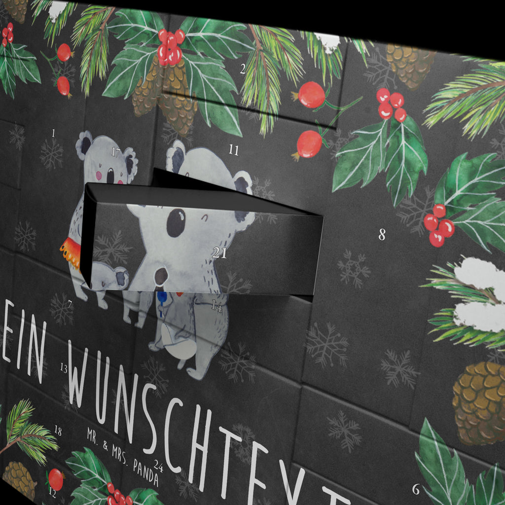 Personalisierter Befüllbarer Adventskalender Koala Familie Befüllbarer Adventskalender, Adventskalender zum selbst befüllen, Familie, Vatertag, Muttertag, Bruder, Schwester, Mama, Papa, Oma, Opa, Koala, Koalas, Family, Kinder, Geschwister, Familienleben