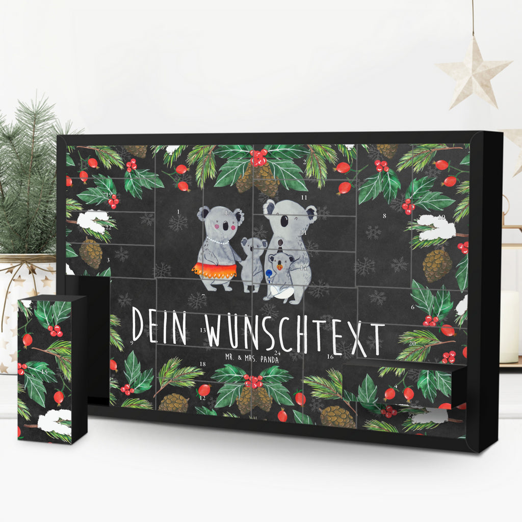 Personalisierter Befüllbarer Adventskalender Koala Familie Befüllbarer Adventskalender, Adventskalender zum selbst befüllen, Familie, Vatertag, Muttertag, Bruder, Schwester, Mama, Papa, Oma, Opa, Koala, Koalas, Family, Kinder, Geschwister, Familienleben