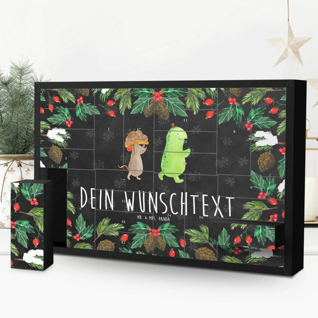 Personalisierter Befüllbarer Adventskalender Schildkröte Maus Befüllbarer Adventskalender, Adventskalender zum selbst befüllen, Schildkröte, Maus, Freunde, Freundinnen, beste Freunde, beste Freundinnen