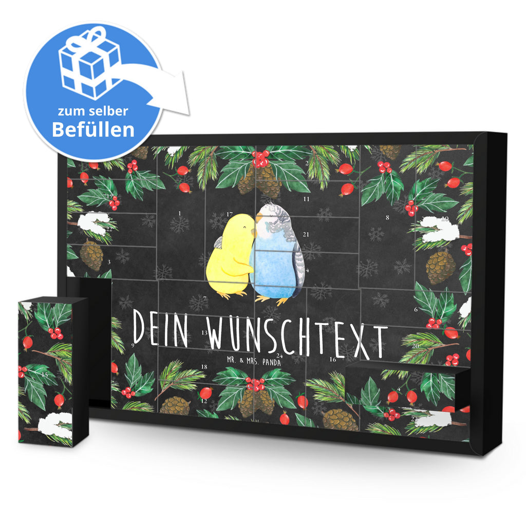 Personalisierter Befüllbarer Adventskalender Wellensittich Liebe Befüllbarer Adventskalender, Adventskalender zum selbst befüllen, Liebe, Partner, Freund, Freundin, Ehemann, Ehefrau, Heiraten, Verlobung, Heiratsantrag, Liebesgeschenk, Jahrestag, Hocheitstag, Vögel, Wellensittich, Nähe, Kuscheln, Vertrauen