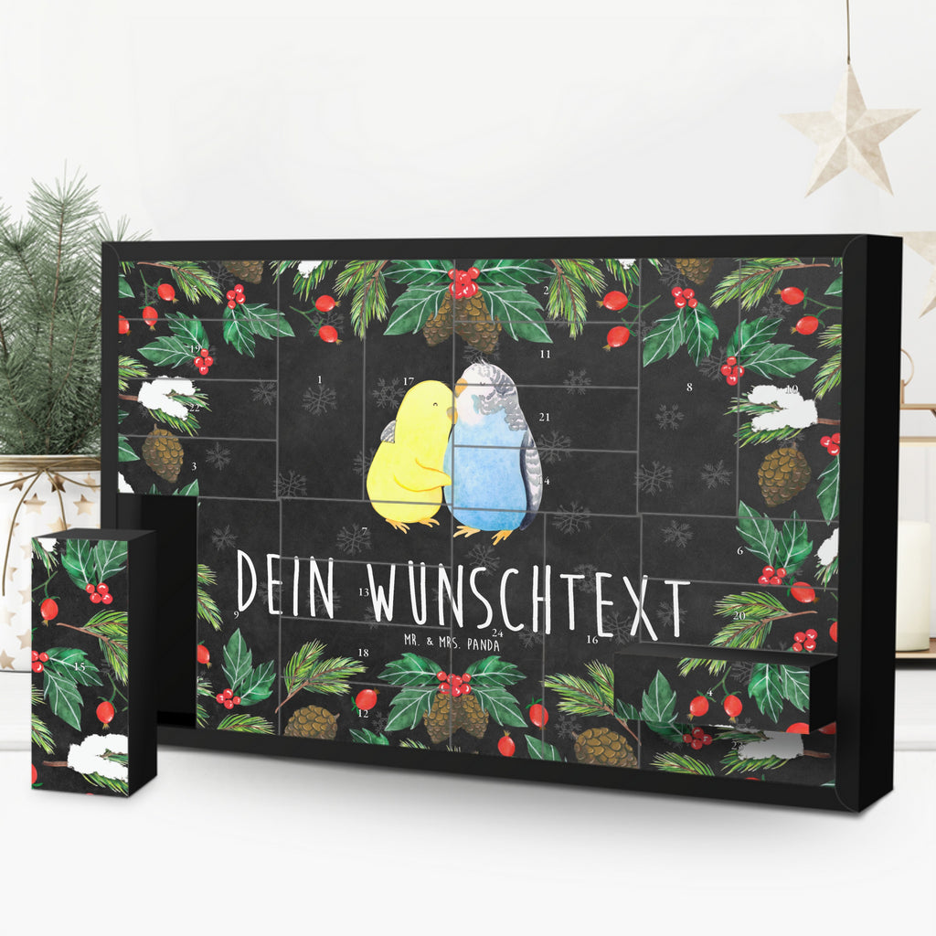 Personalisierter Befüllbarer Adventskalender Wellensittich Liebe Befüllbarer Adventskalender, Adventskalender zum selbst befüllen, Liebe, Partner, Freund, Freundin, Ehemann, Ehefrau, Heiraten, Verlobung, Heiratsantrag, Liebesgeschenk, Jahrestag, Hocheitstag, Vögel, Wellensittich, Nähe, Kuscheln, Vertrauen