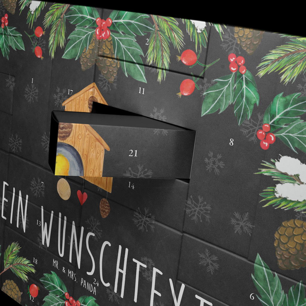 Personalisierter Befüllbarer Adventskalender Vogelhaus Home Befüllbarer Adventskalender, Adventskalender zum selbst befüllen, Tiermotive, Gute Laune, lustige Sprüche, Tiere, Vogelhaus, Vogel, Home sweet Home, Einzug, Umzug, Geschenk, Einzugsgeschenk, Hausbau, Haus