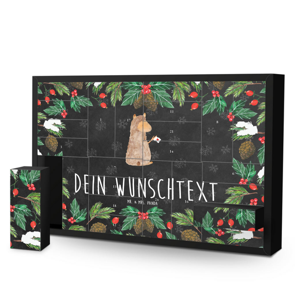 Personalisierter Befüllbarer Adventskalender Alpaka Fahne Befüllbarer Adventskalender, Adventskalender zum selbst befüllen, Alpaka, Lama, Alpakas, Lamas, Liebe