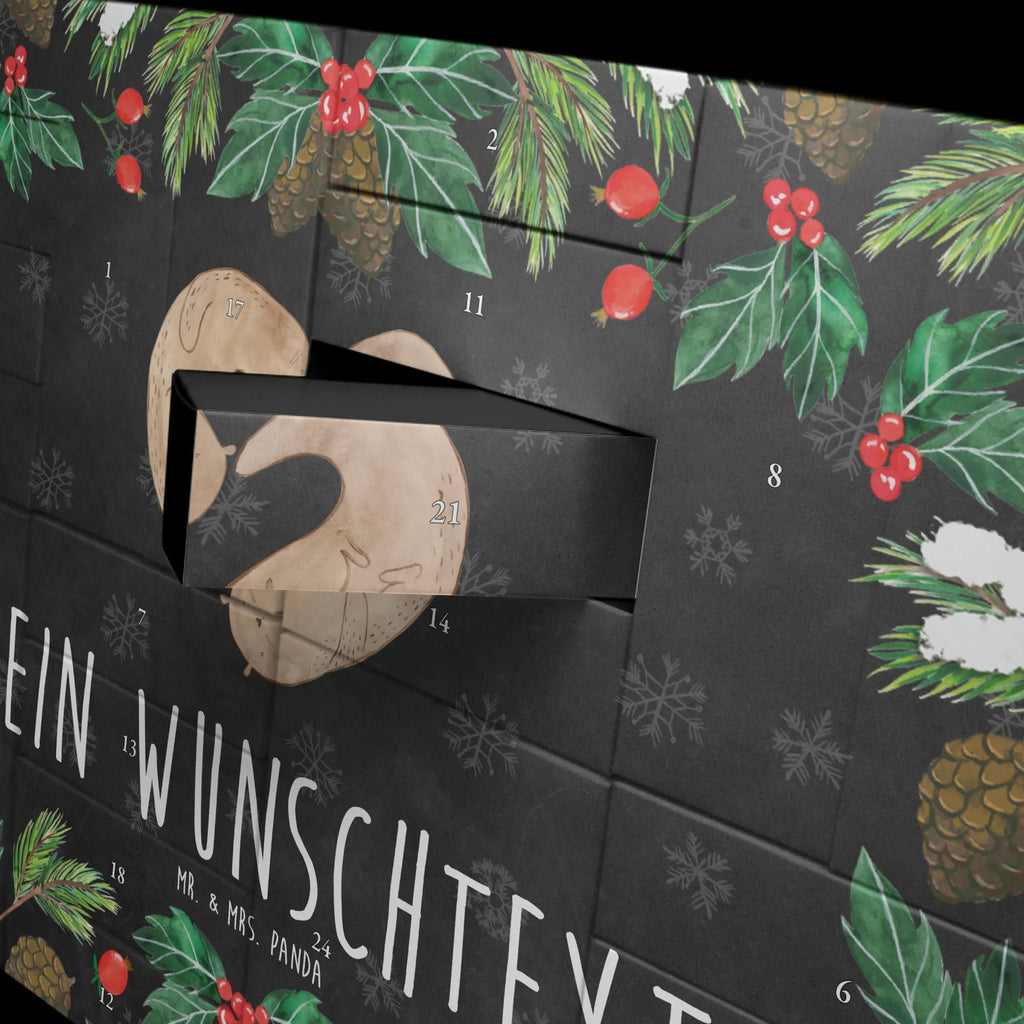 Personalisierter Befüllbarer Adventskalender Otter Herz Befüllbarer Adventskalender, Adventskalender zum selbst befüllen, Otter, Fischotter, Seeotter, Liebe, Herz, Liebesbeweis, Liebesgeschenk, Bessere Hälfte, Love you, Jahrestag, Hochzeitstag, Verlobung, gemeinsames Leben