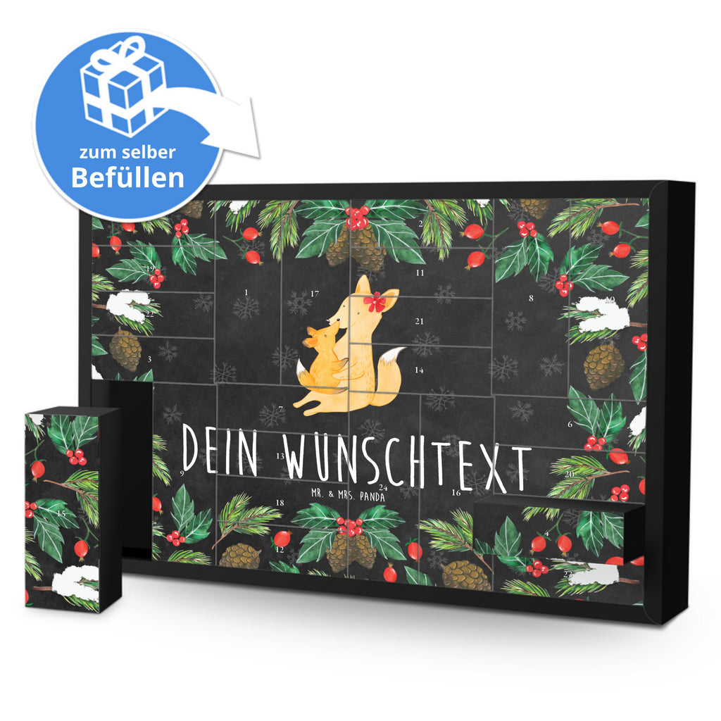 Personalisierter Befüllbarer Adventskalender Fuchs Mama Befüllbarer Adventskalender, Adventskalender zum selbst befüllen, Familie, Vatertag, Muttertag, Bruder, Schwester, Mama, Papa, Oma, Opa, Mutter, Tochter, Lieblingstochter, Beste Tochter, Geschenk