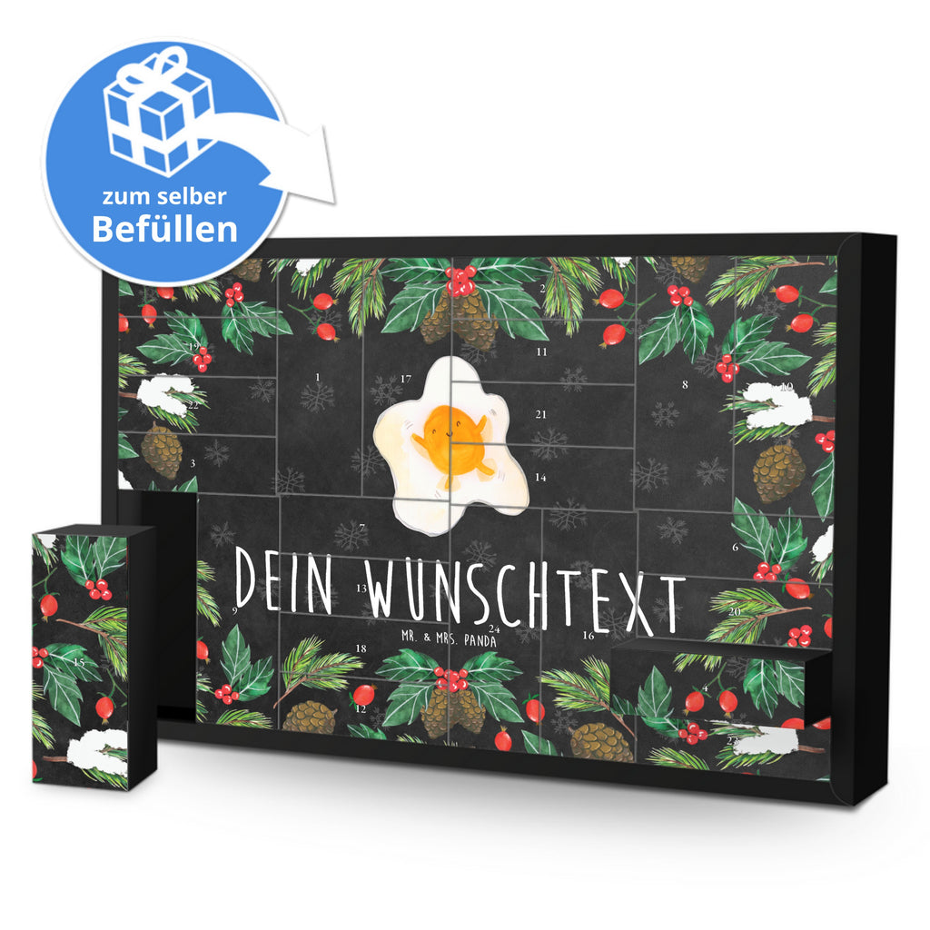 Personalisierter Befüllbarer Adventskalender Spiegelei Ei Befüllbarer Adventskalender, Adventskalender zum selbst befüllen, Tiermotive, Gute Laune, lustige Sprüche, Tiere, Ei, Spiegelei, Schön, Tag, Glücklich, Liebe